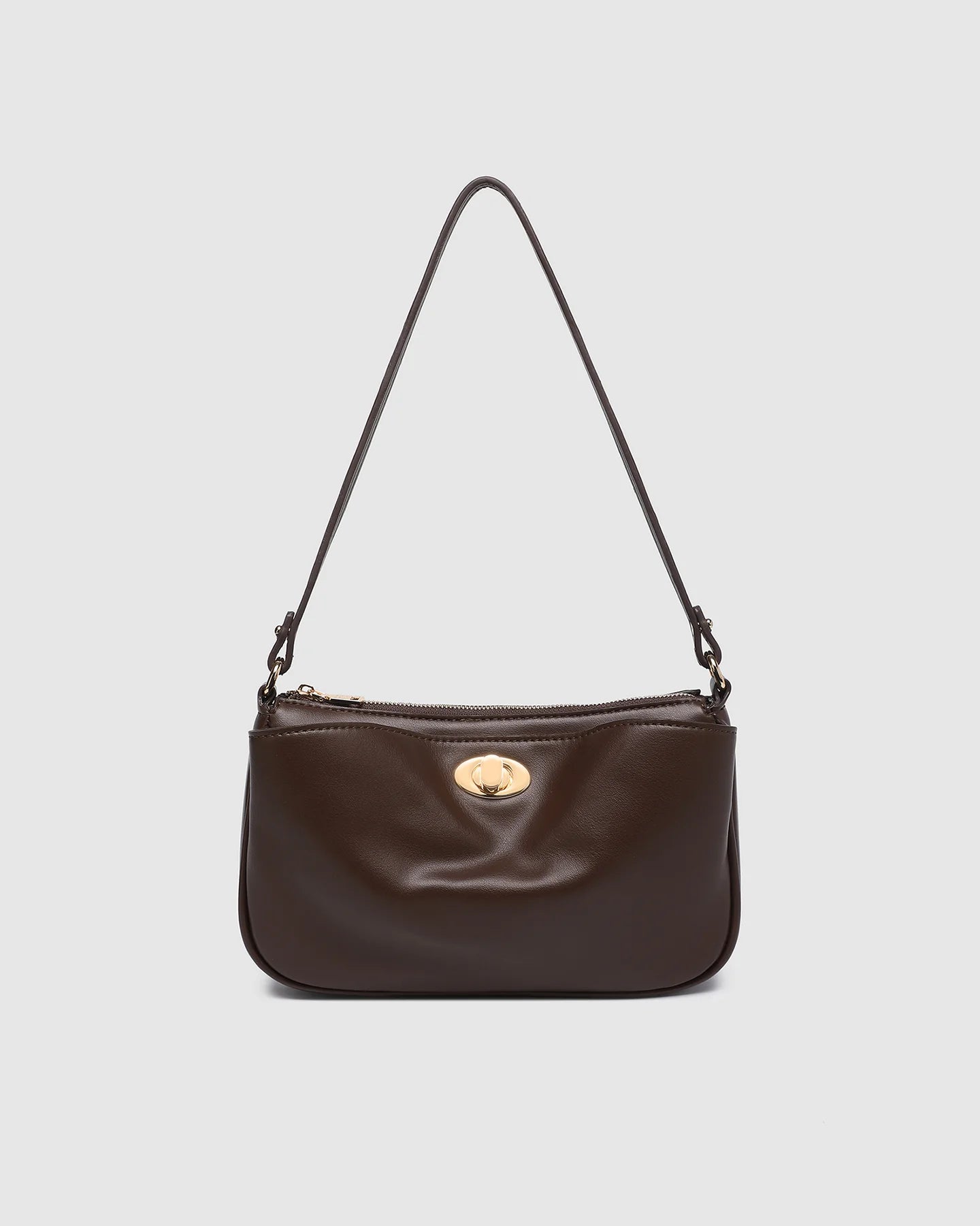 Greta Chocolate Shoulder Bag
