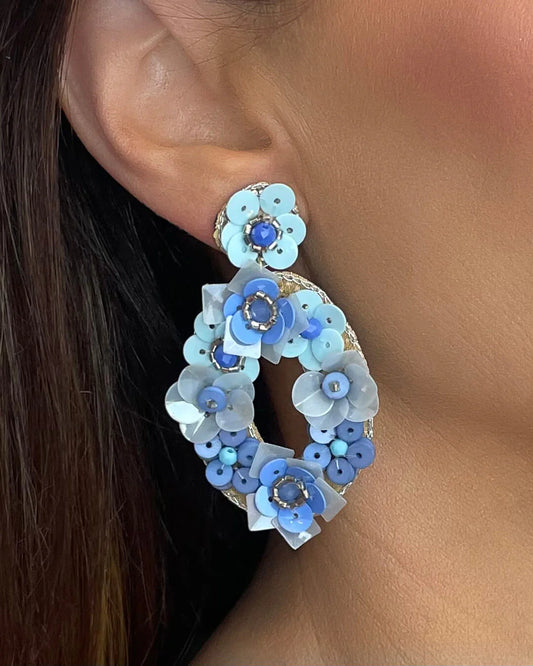 Azure Petal Earring