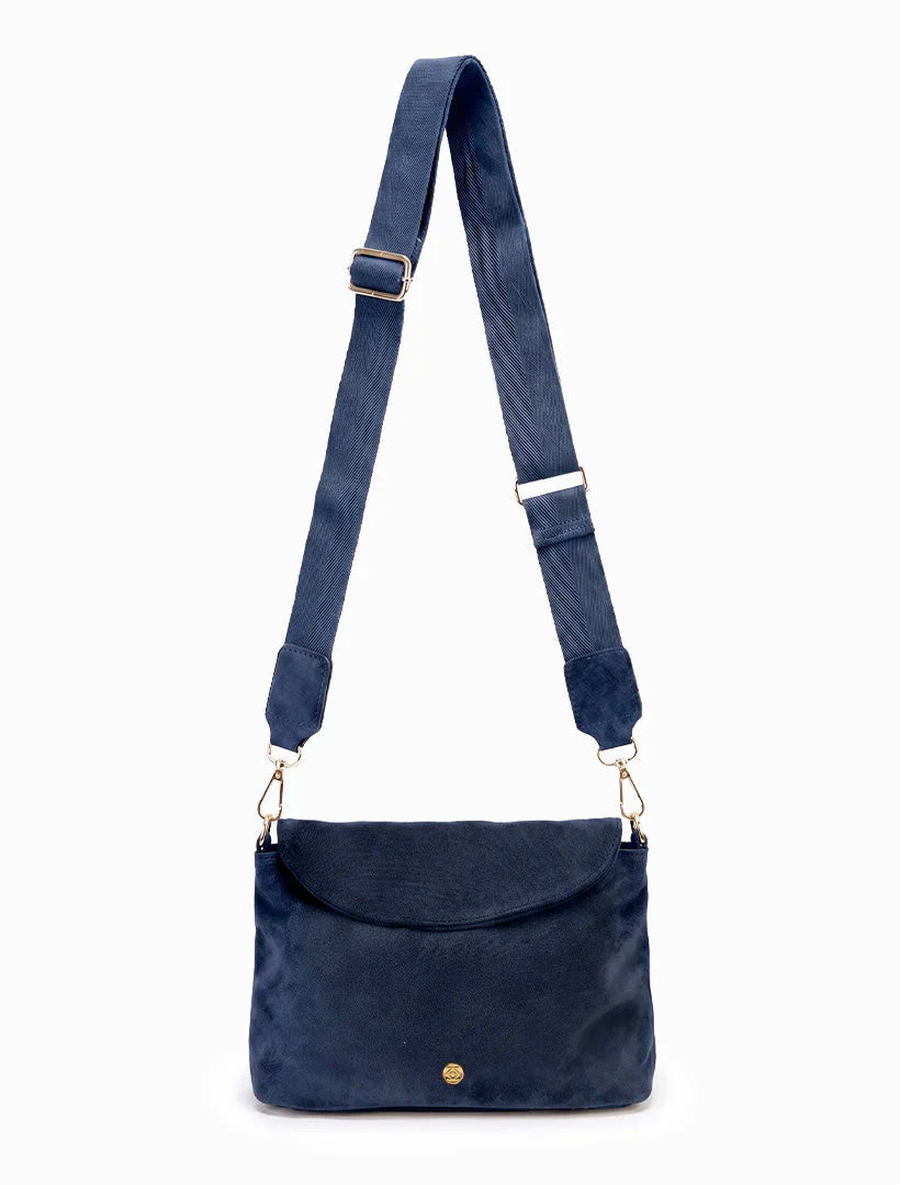 Darcey Navy Suedette Crossbody Bag