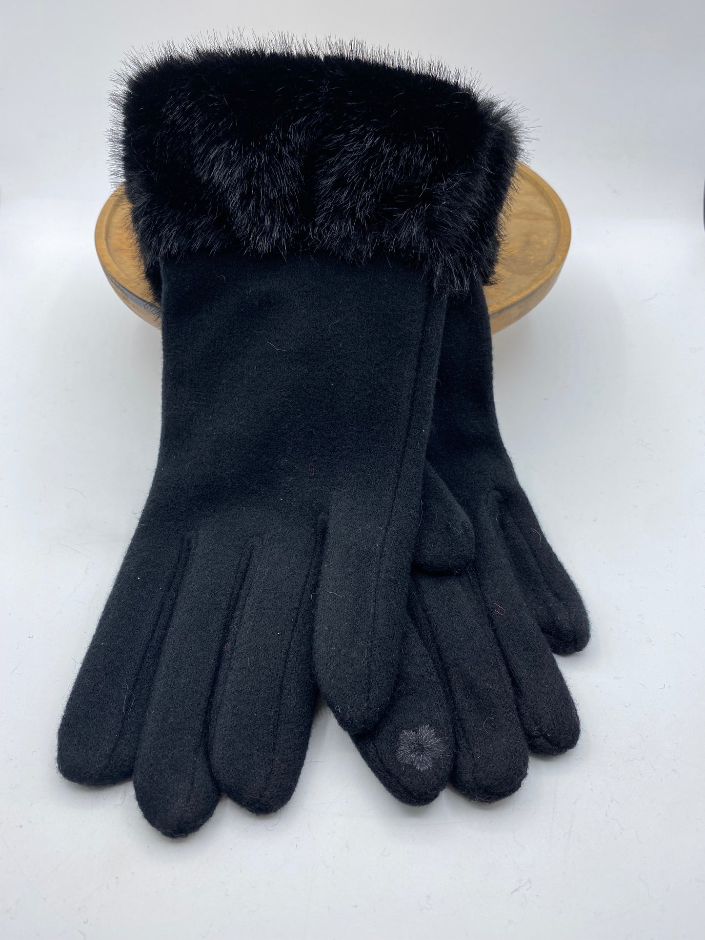 Stacey Fur Trimmed Gloves - 9 colours