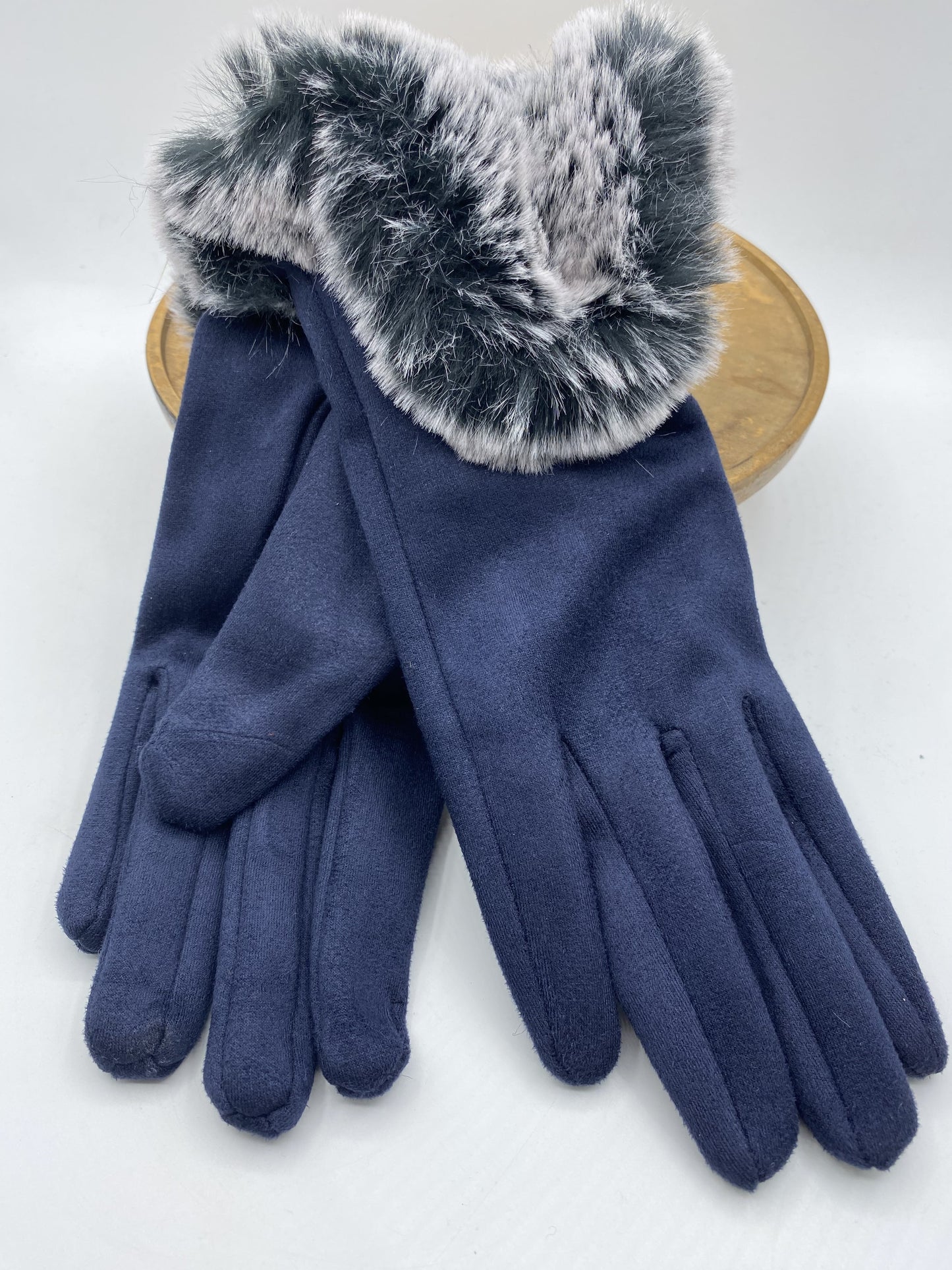 Milly Fur Trim Gloves - 4 colours