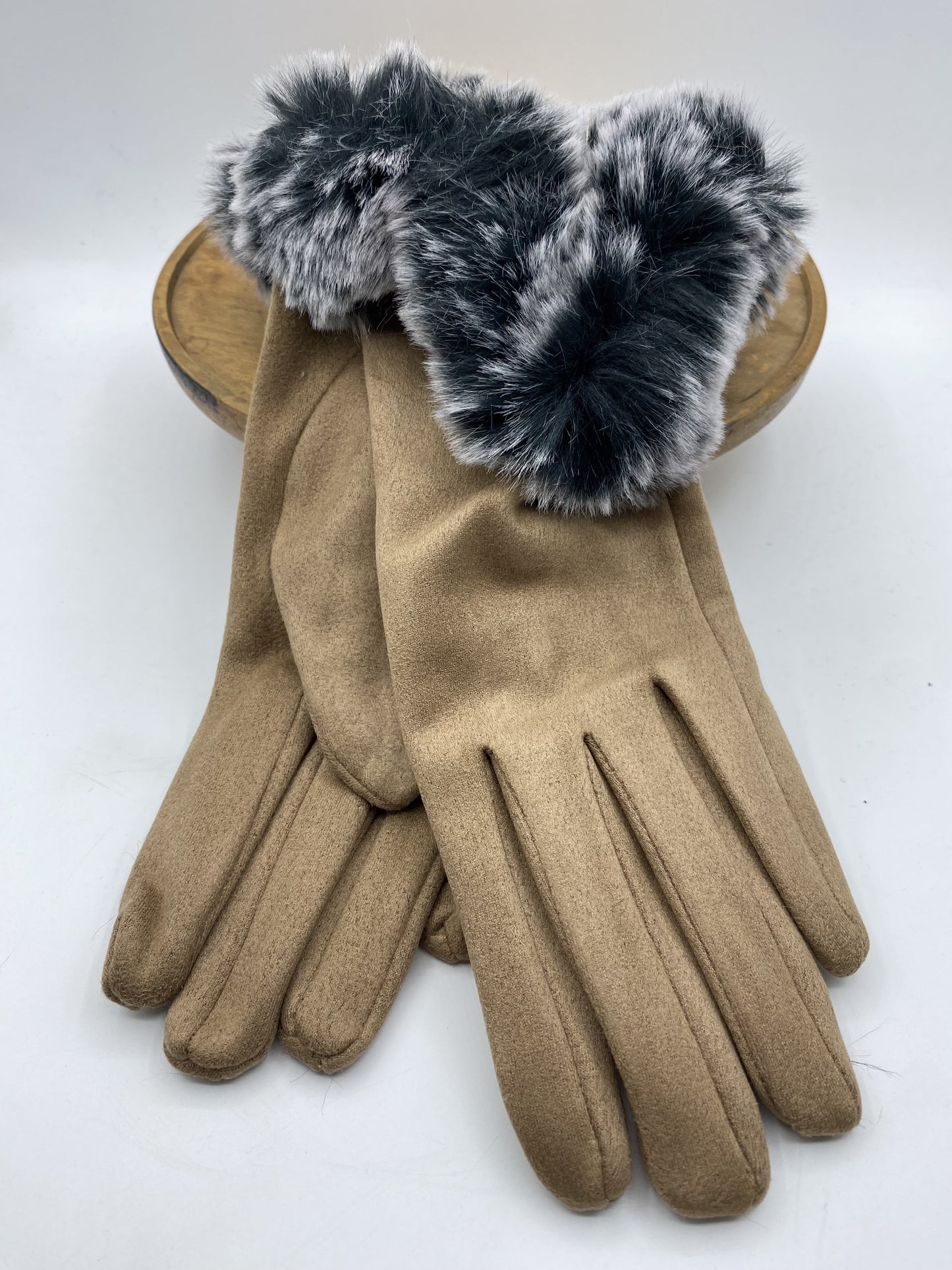 Milly Fur Trim Gloves - 4 colours