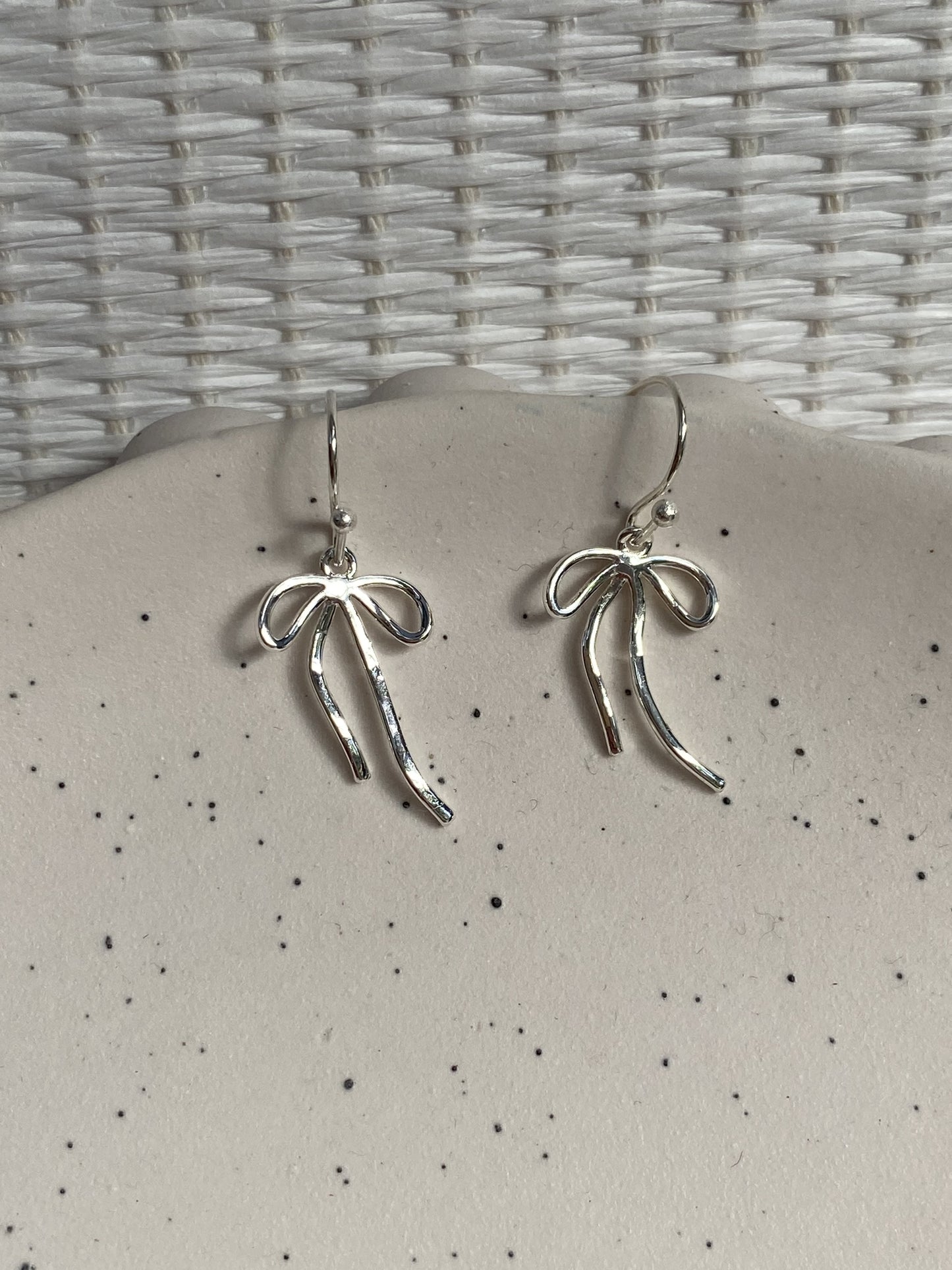 Bow Necklace and Earrings
