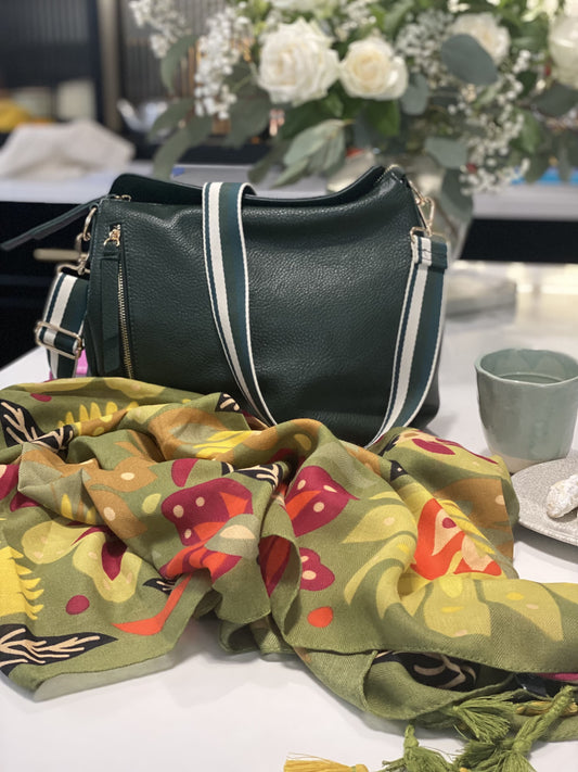 Melissa Green Floral Scarf