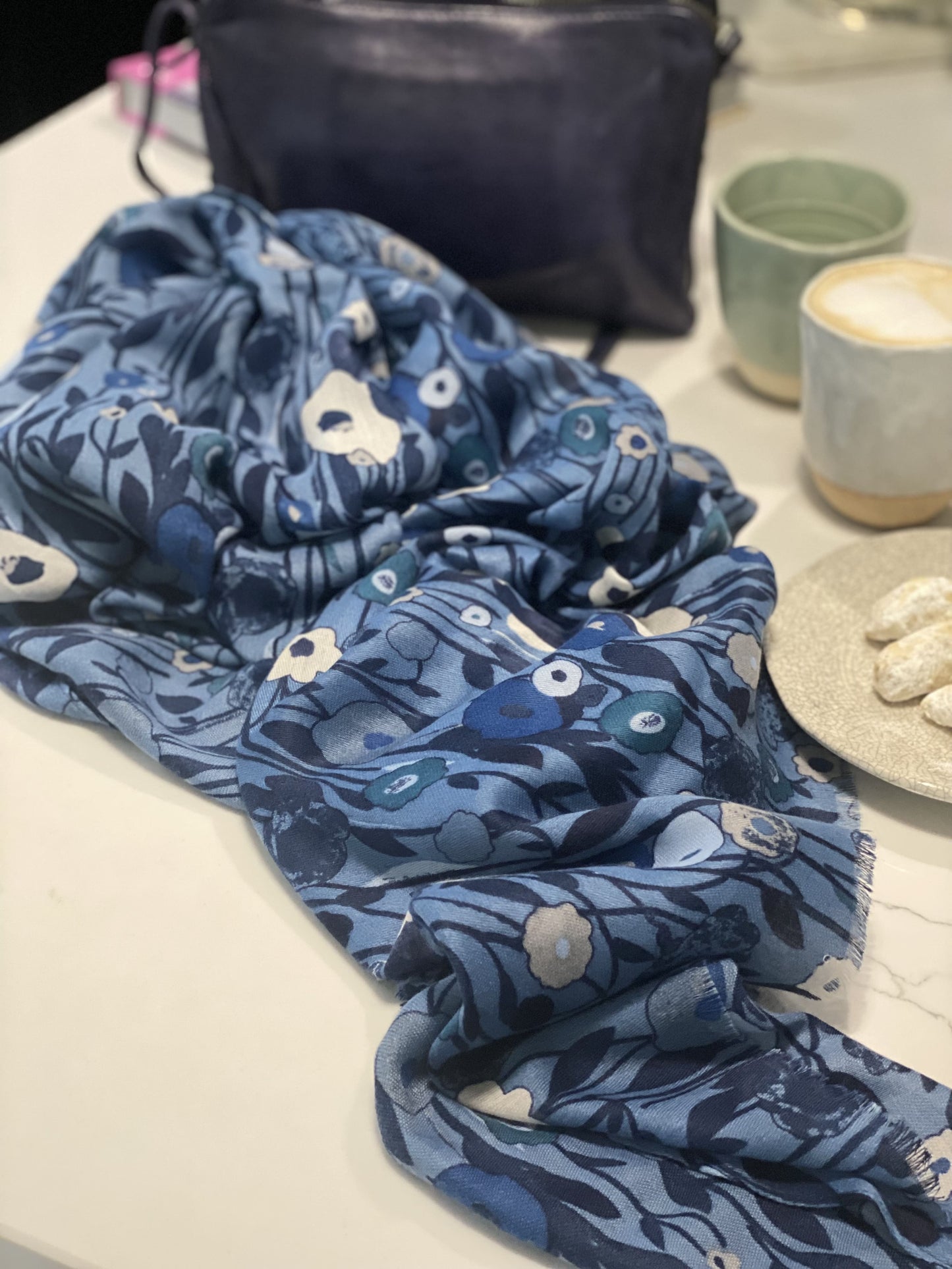 Julie abstract Flower Scarf - 2 colours