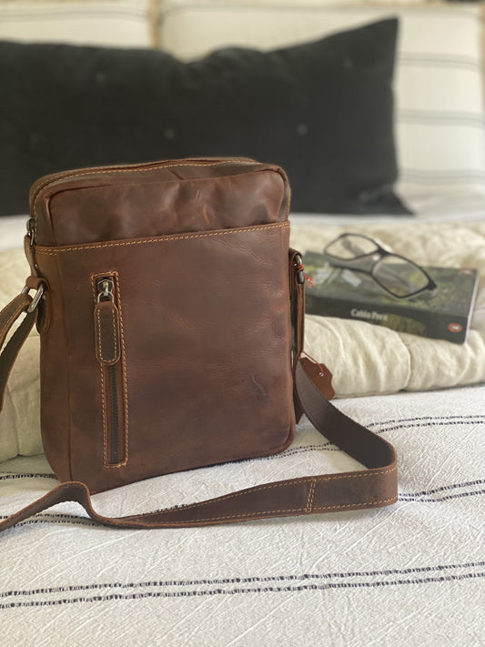 Henry Leather Messenger Bag
