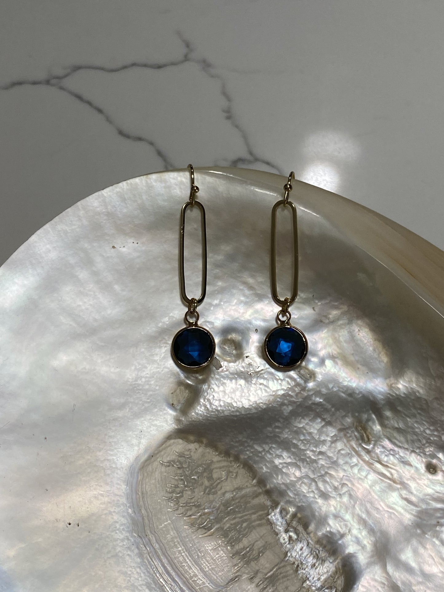 Navy/Gold Long Necklace