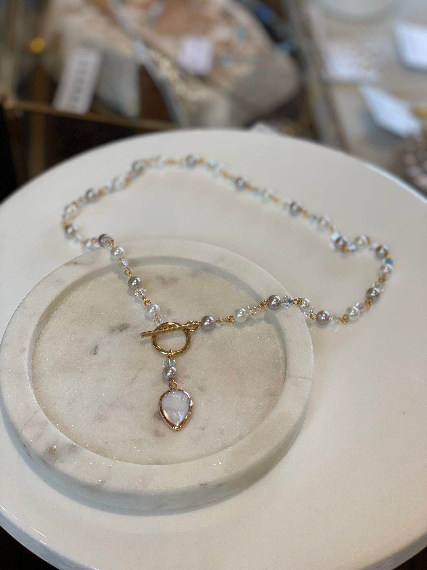 Pearl/Crystal Necklace