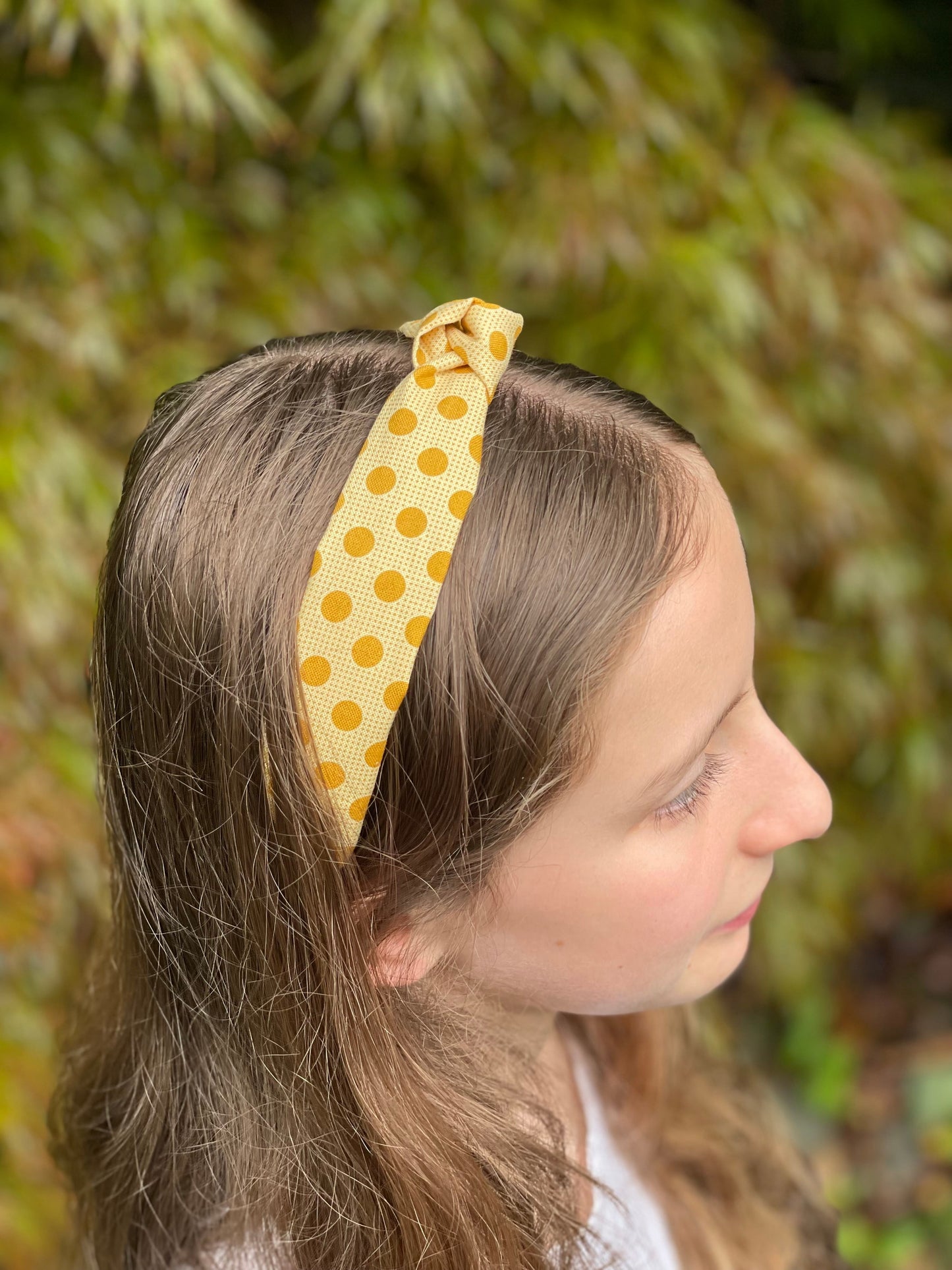 Yellow Spotty Headband