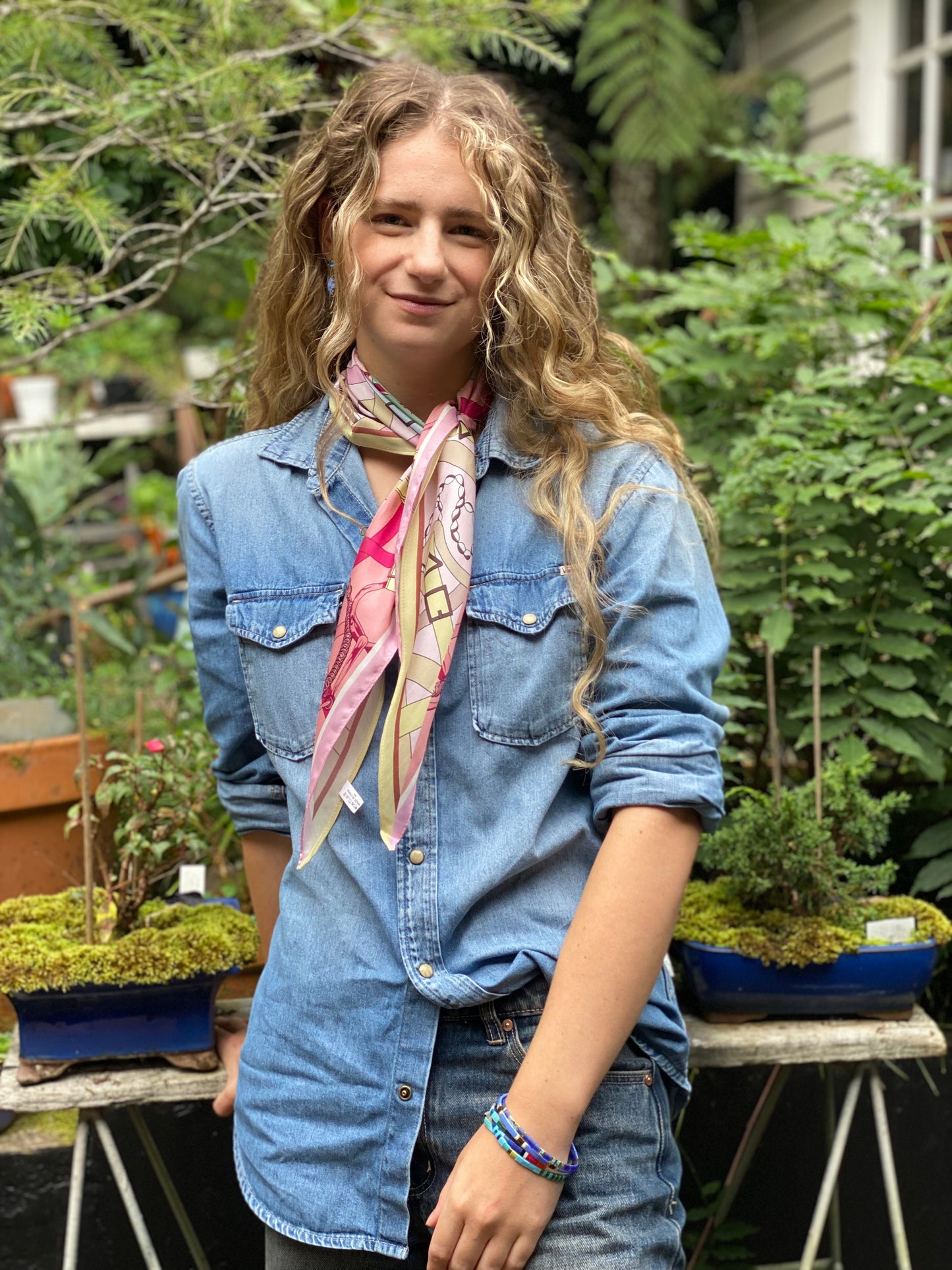 Pink Triangle Scarf