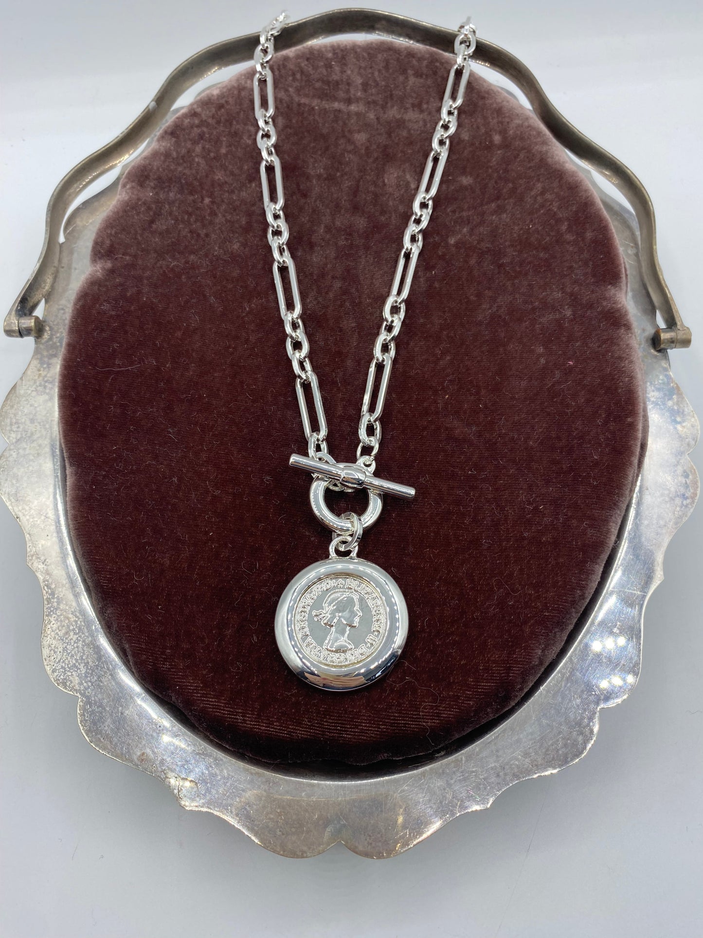 Silver Coin Necklace