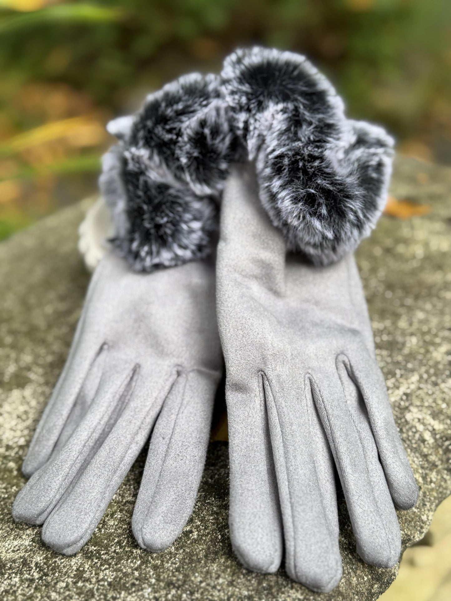 Milly Fur Trim Gloves - 4 colours