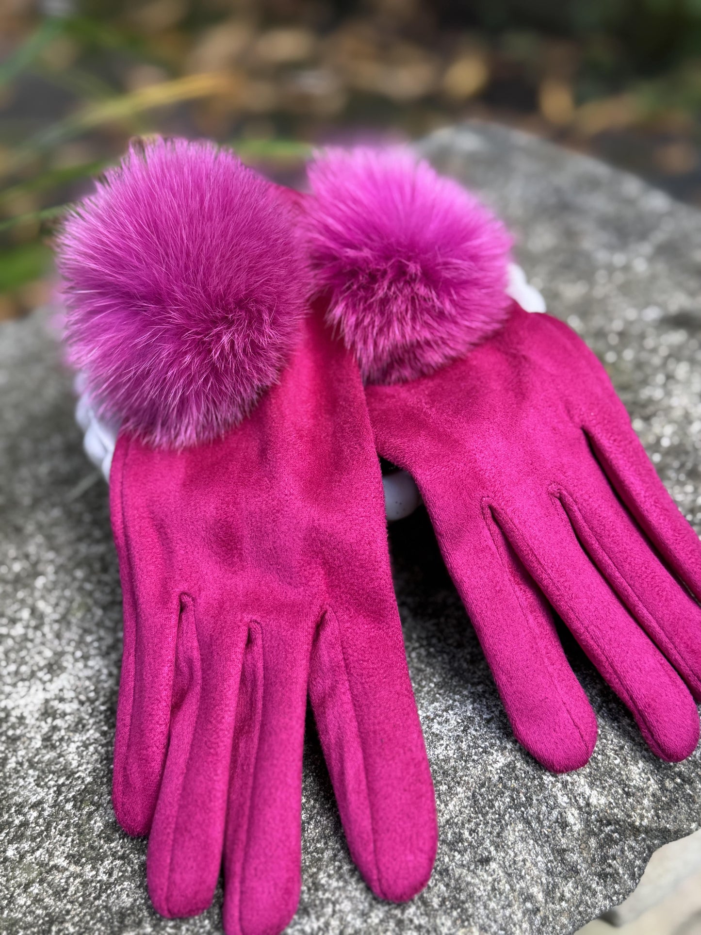 Julie - Pom Pom Gloves - 8 colours