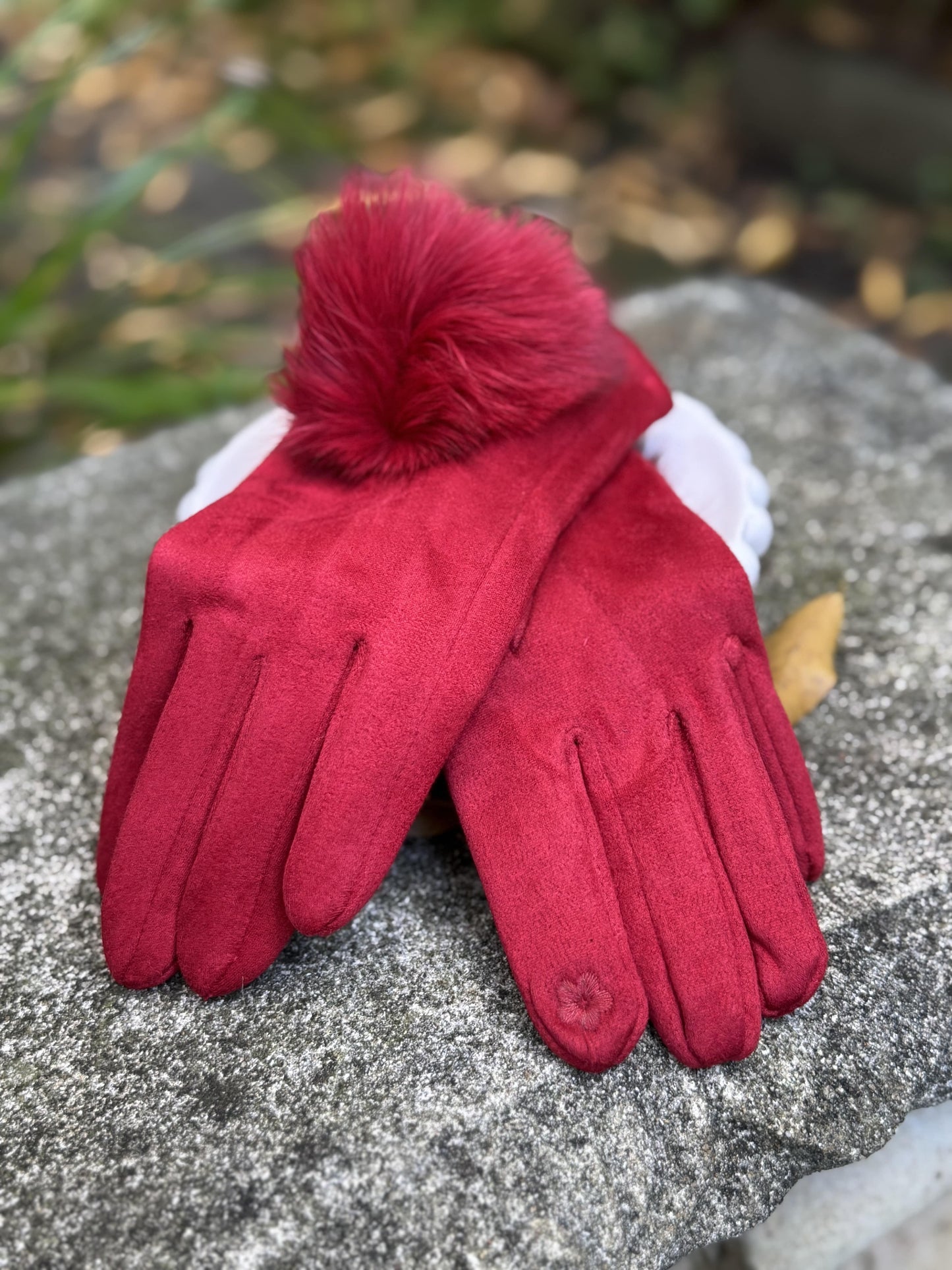 Julie - Pom Pom Gloves - 8 colours