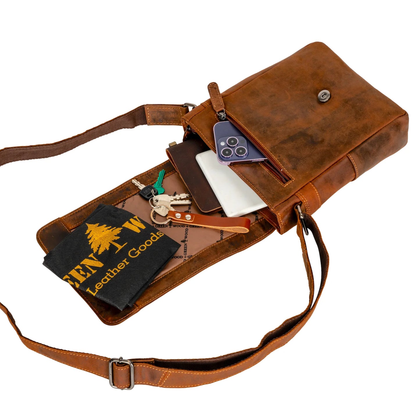 Luna Leather Shoulder Bag