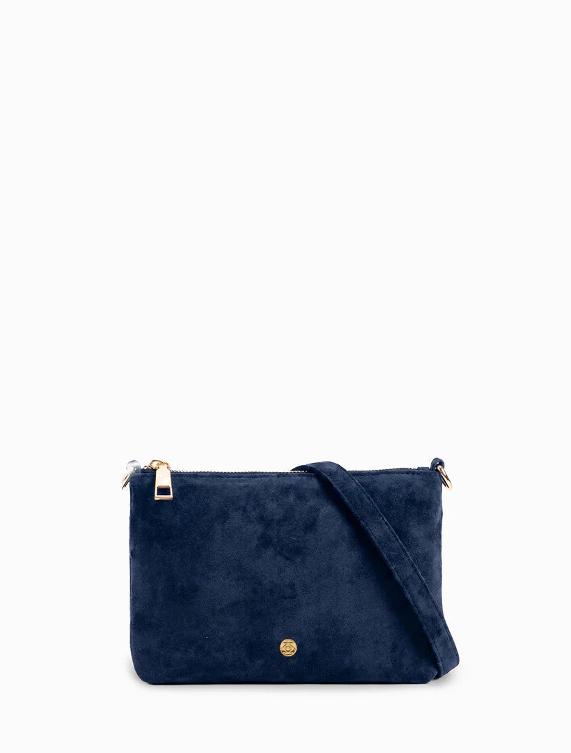 Sadia Navy Suedette Bag