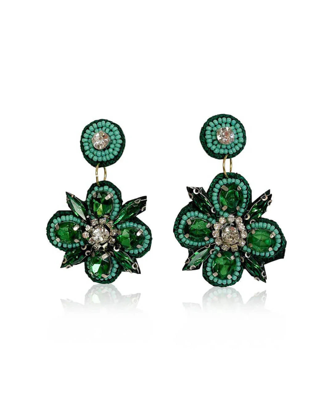 Wild Flower Jewel Earrings - 2 colours