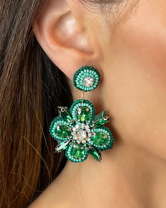 Wild Flower Jewel Earrings - 2 colours