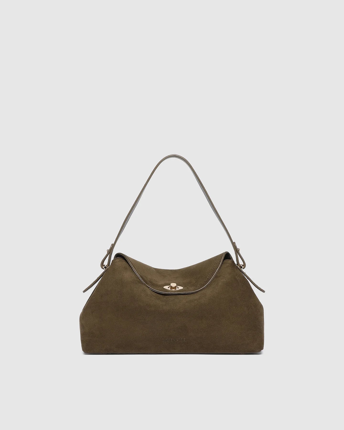 Nicole Olive Suedette Handbag