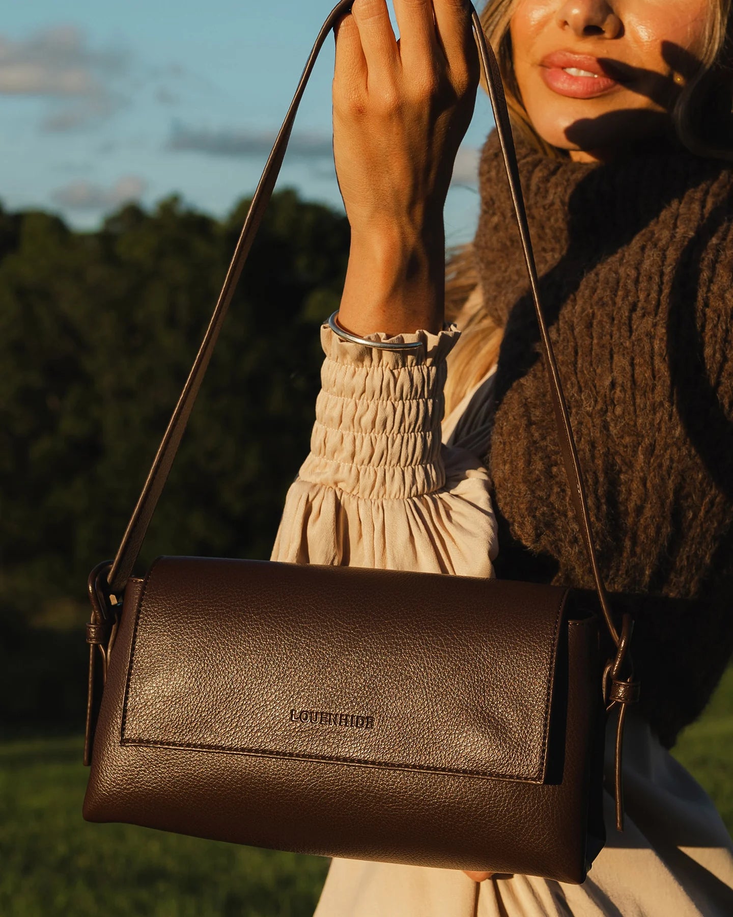 Sophie Chocolate Crossbody Bag