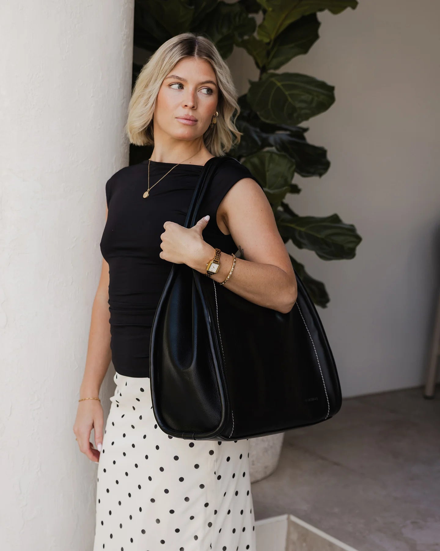 Sutton Black Shoulder Bag