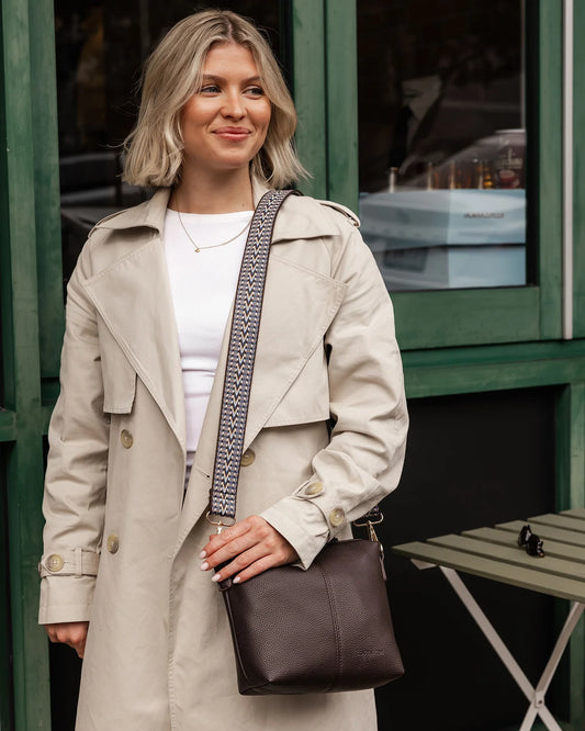 Kasey Chocolate Crossbody Bag