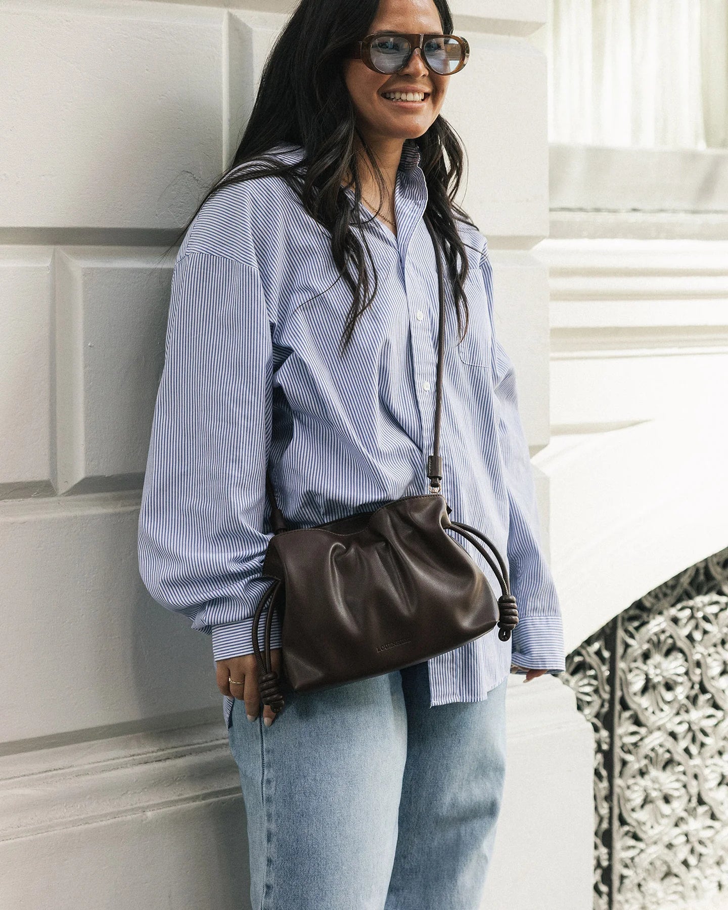 Yumi Chocolate Crossbody Bag