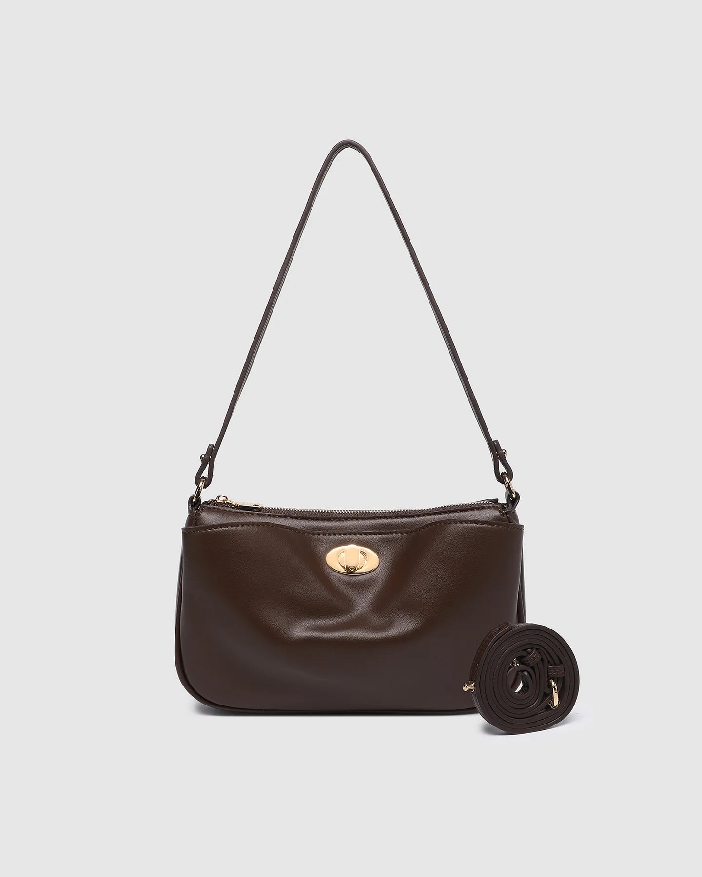 Greta Chocolate Shoulder Bag