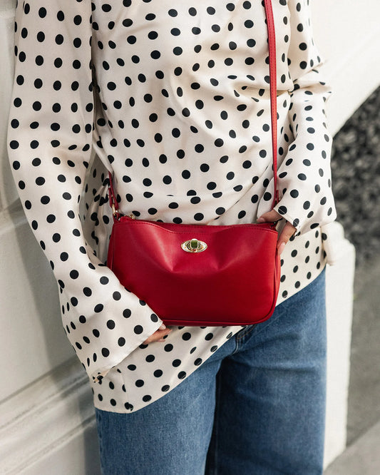 Greta Red Shoulder Bag
