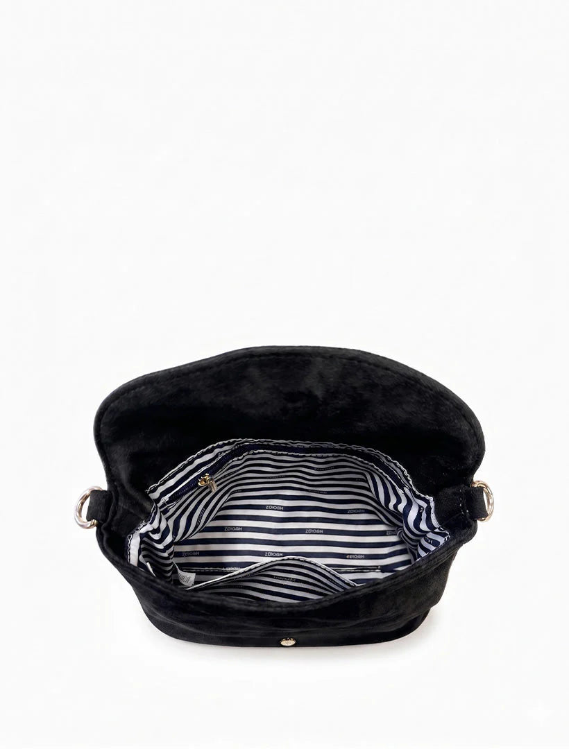 Darcey Navy Suedette Crossbody Bag