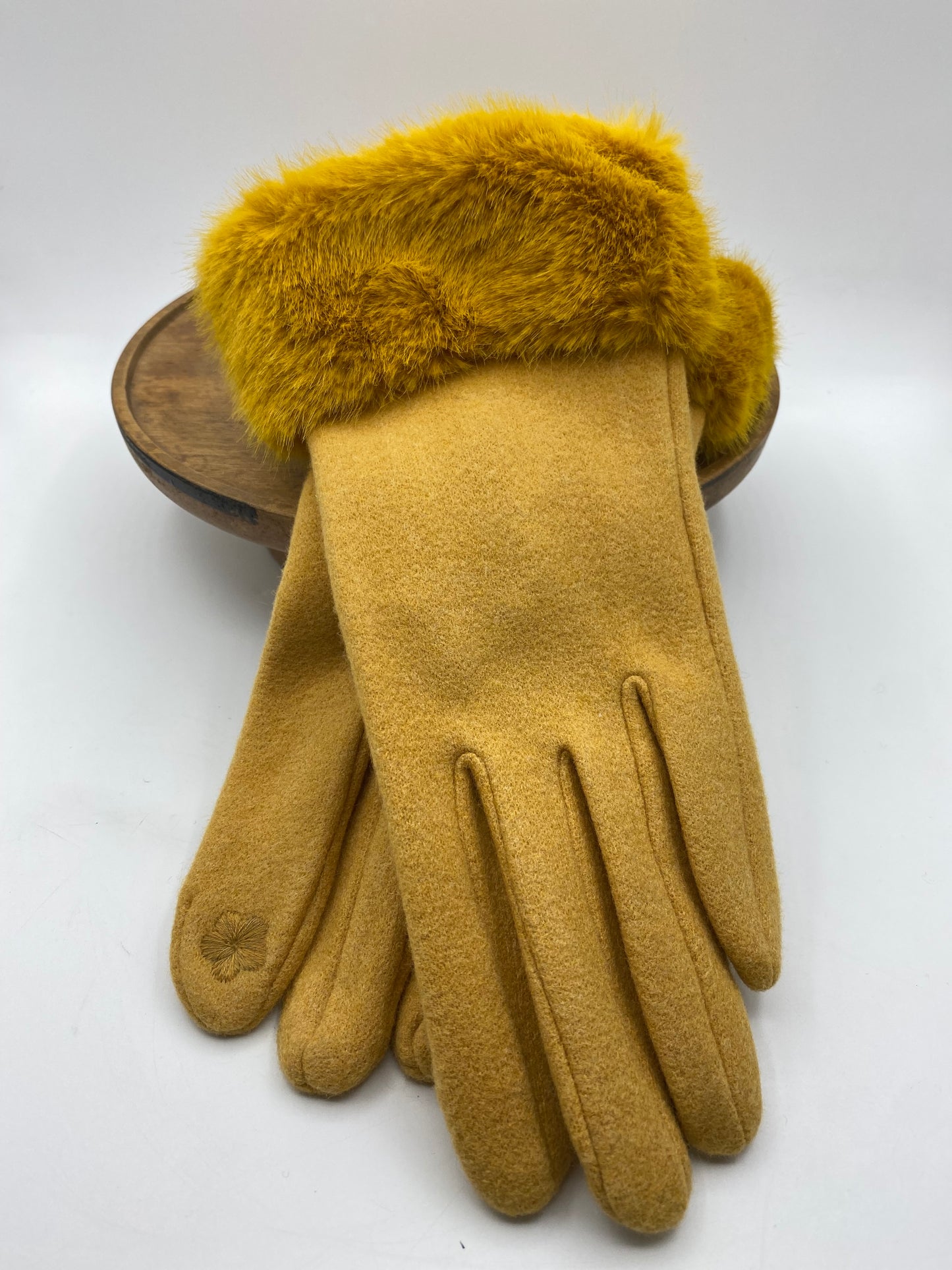 Rebecca Fur Trimmed Gloves - 7 colours