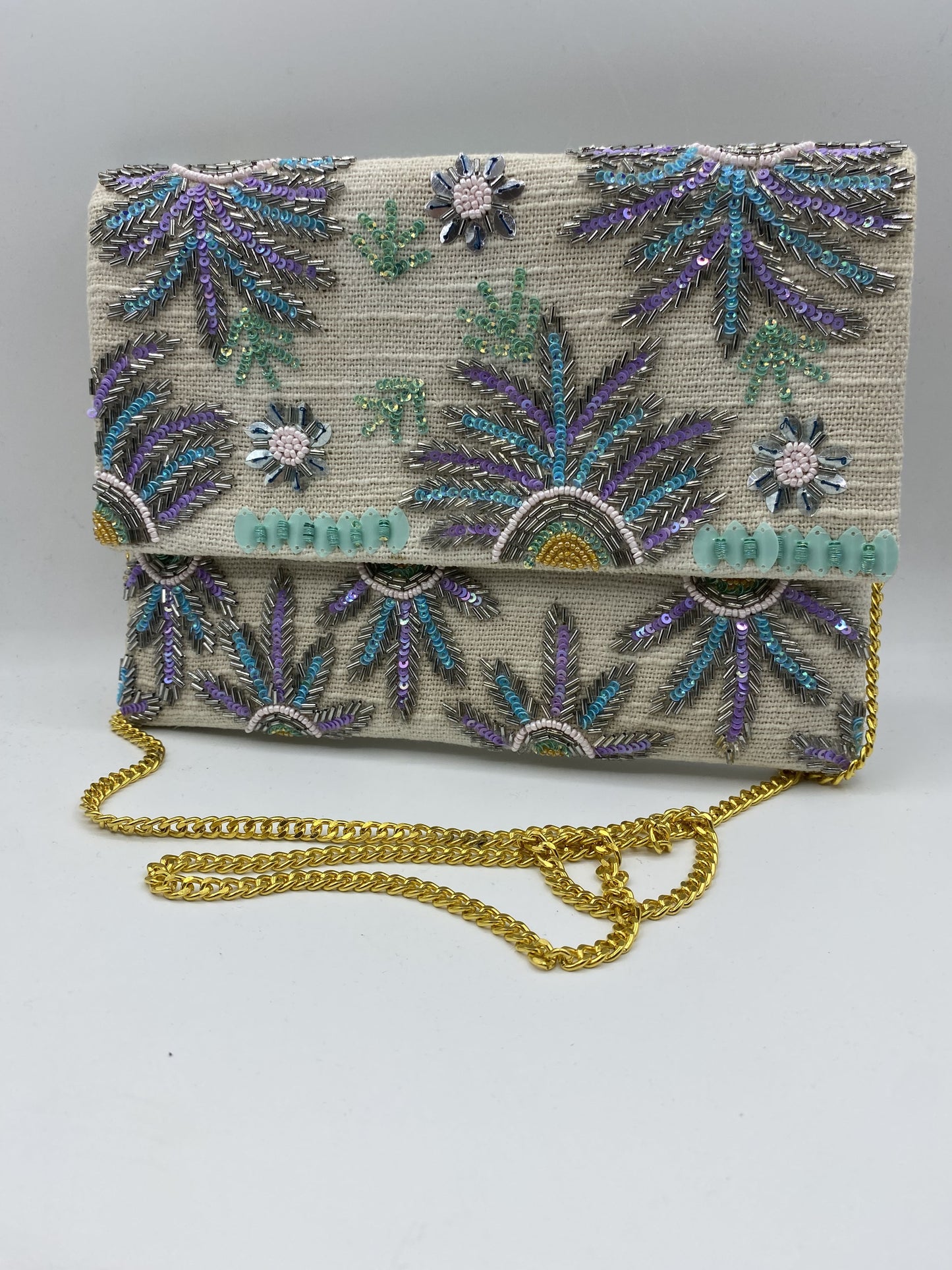 Julie Beaded Clutch