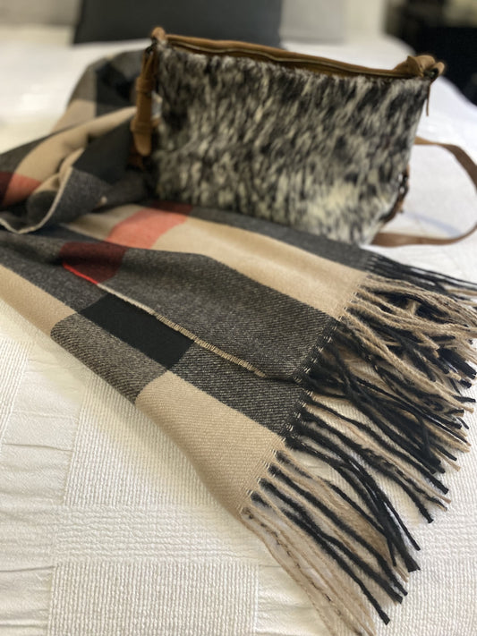 Ivy Check Wool Scarf - 2 colours