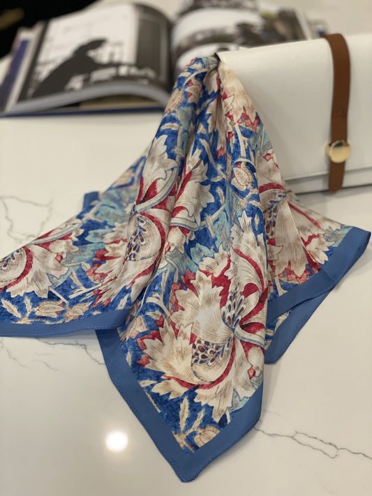 Charlotte Square Silk Scarf