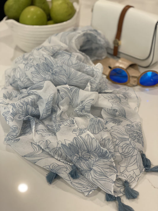 Ellie Baby Blue Scarf