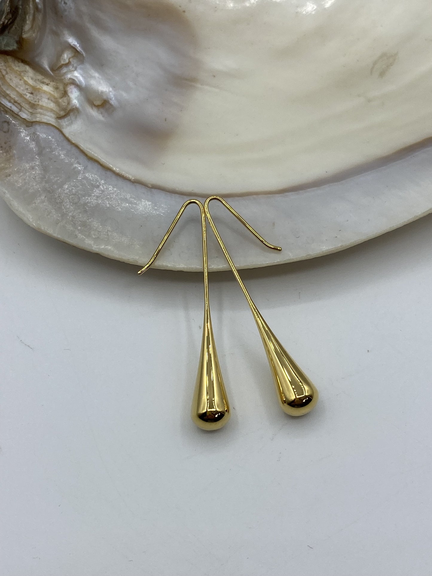 Long Teardrop Earring - 3 colors