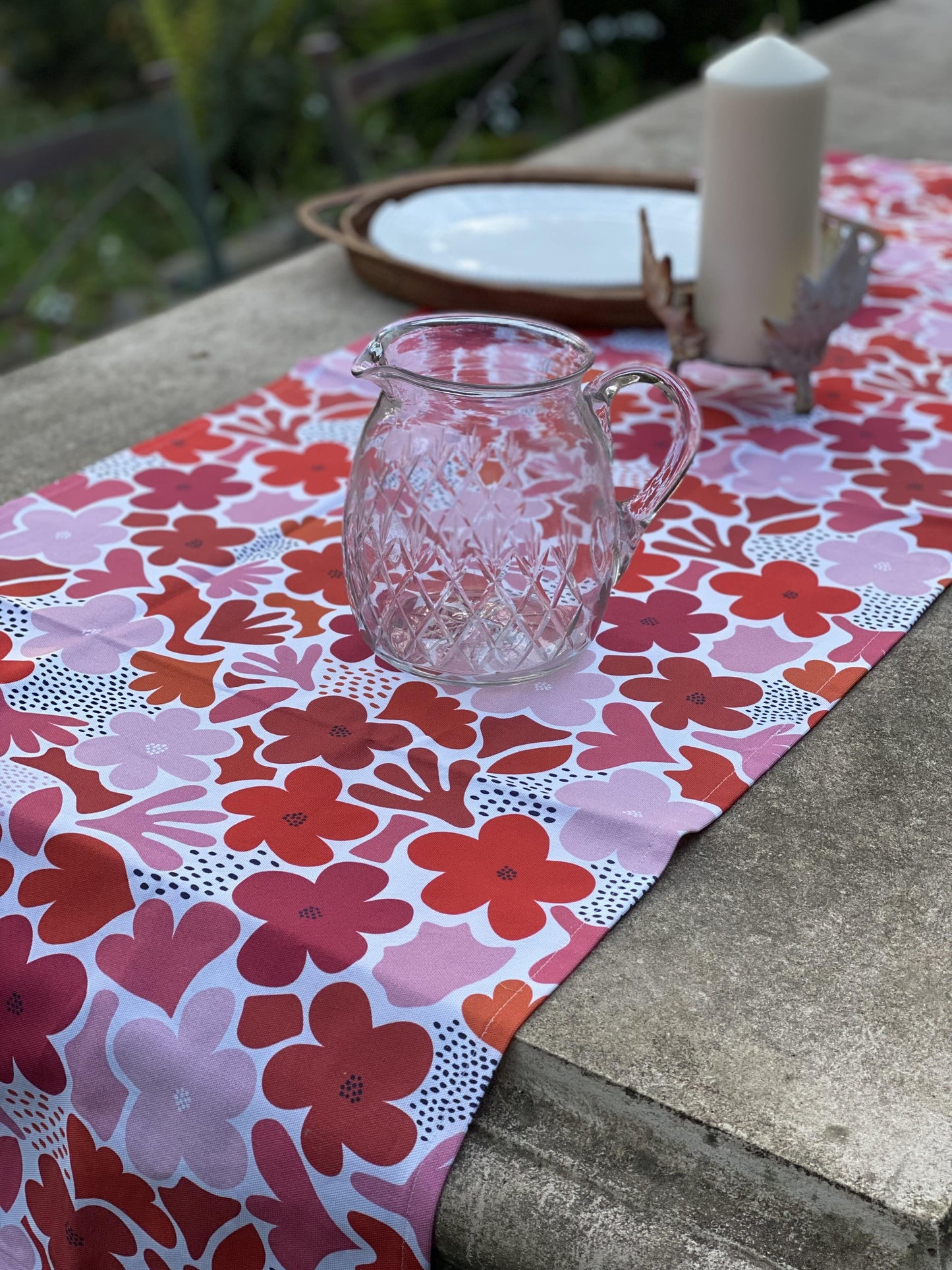 Daisy Pink Table Runner/Napkins