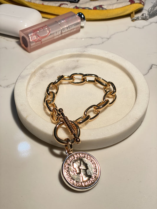 Coin Gold Bracelet