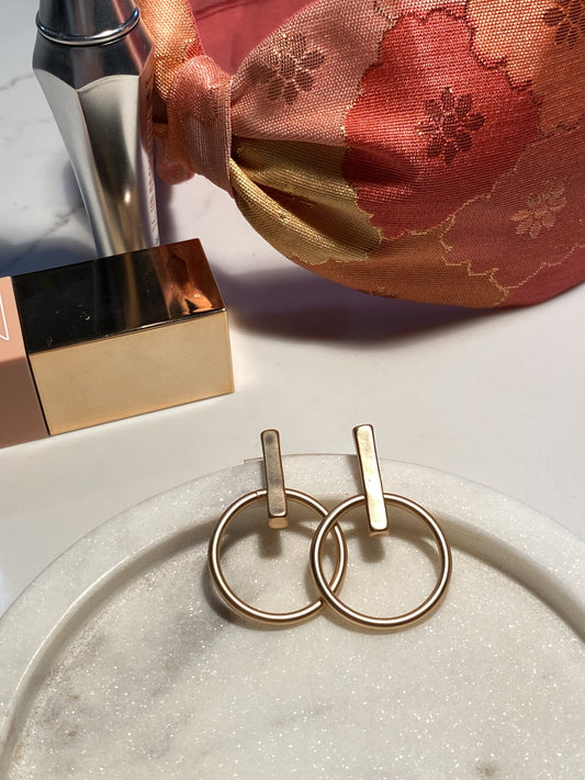 Brushed Loop Earring - 2 colours