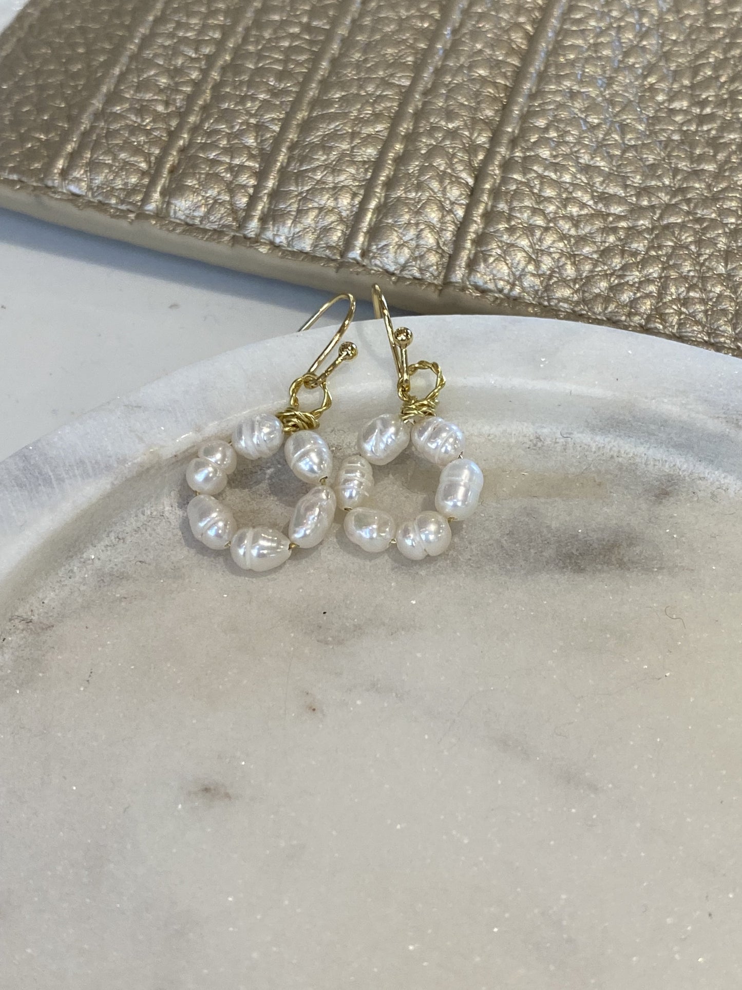 Pearl Loop Earrings