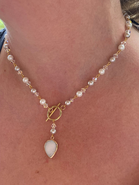 Pearl/Crystal Necklace