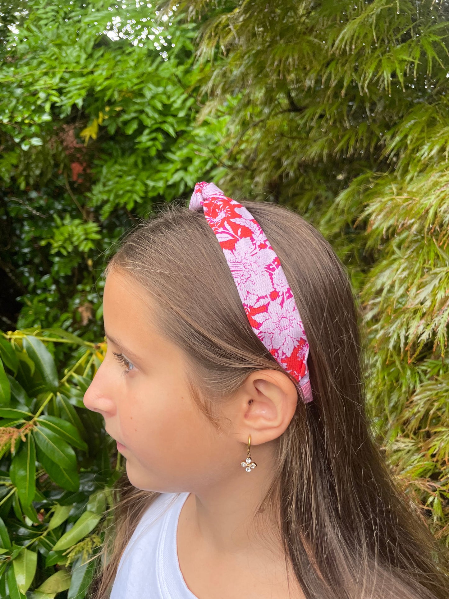 Red Floral Headband
