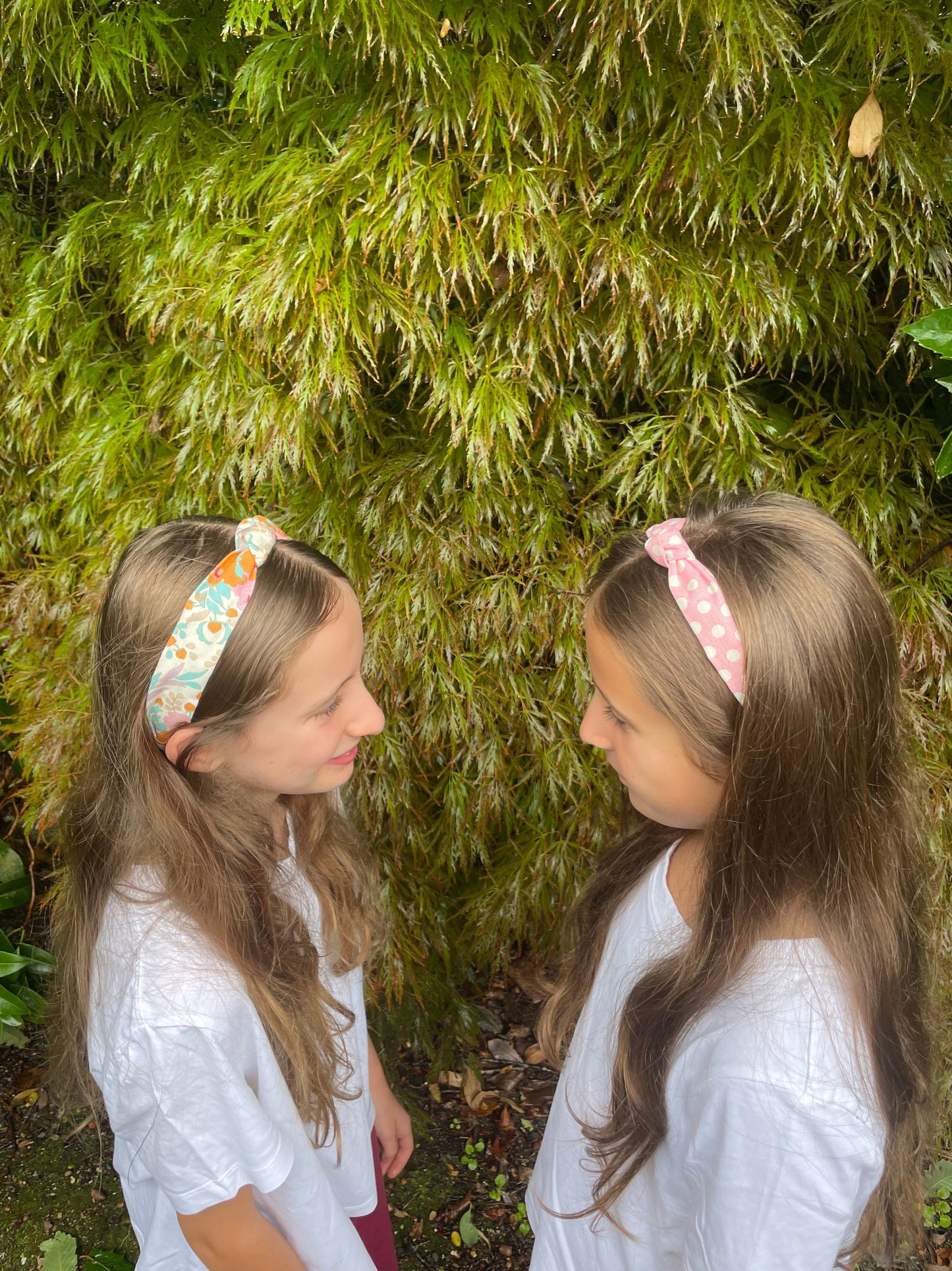 Orange/Blue Floral Headband