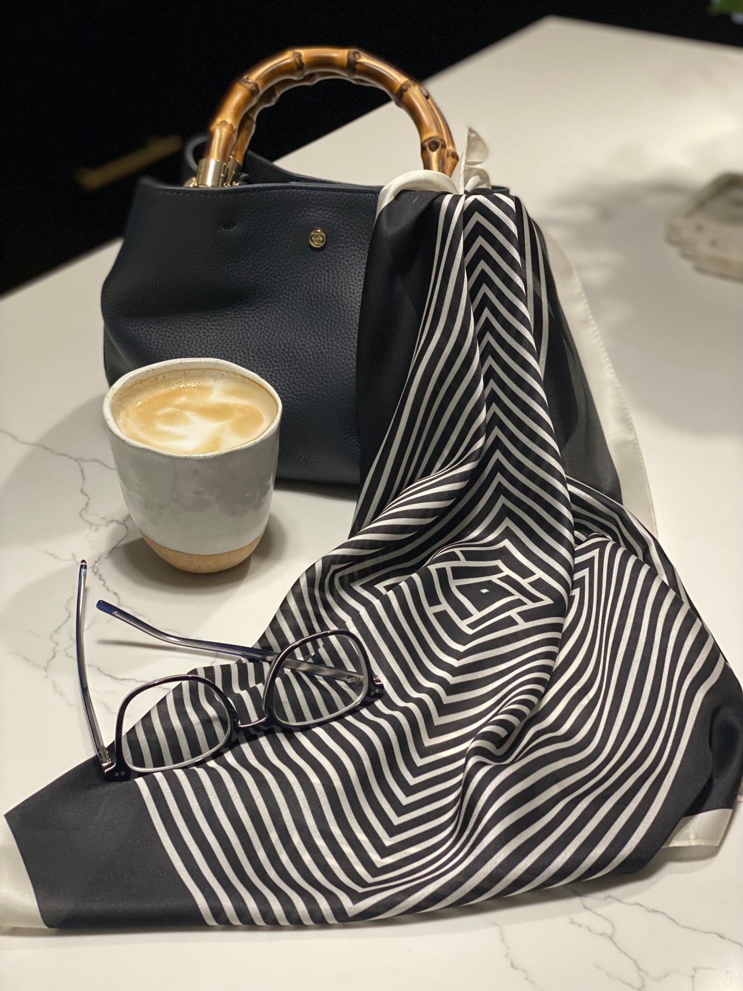 Black Stripe Neckerchief