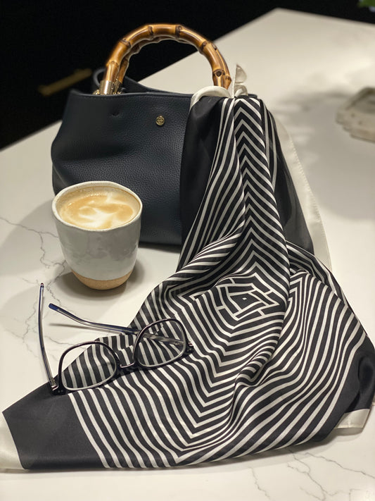 Black Stripe Neckerchief