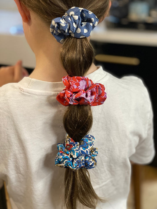 Blue/Red Kids Scrunchie Pack