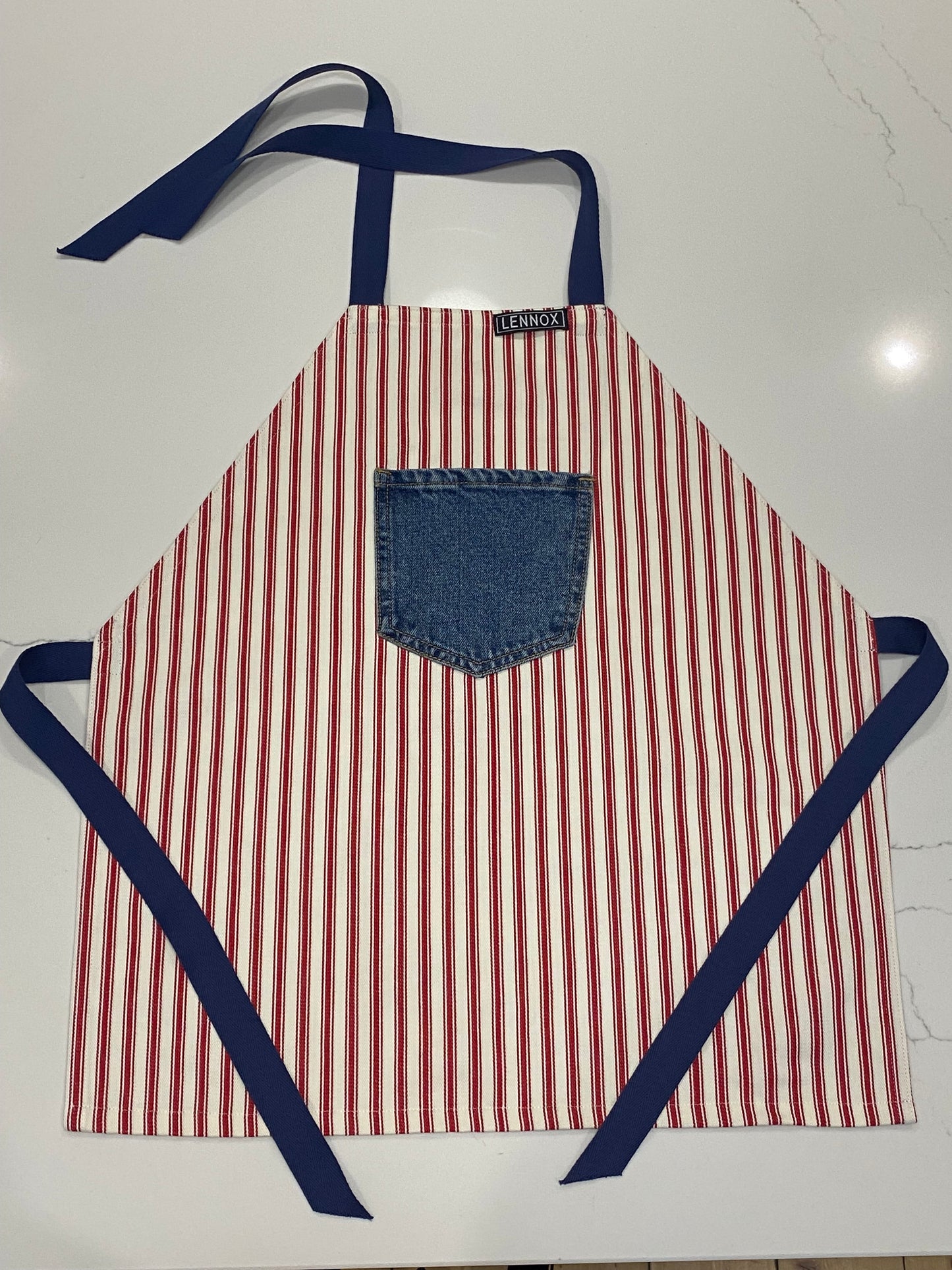 Red Stripe Apron