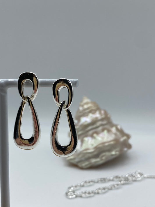 Silver Drop Earrings