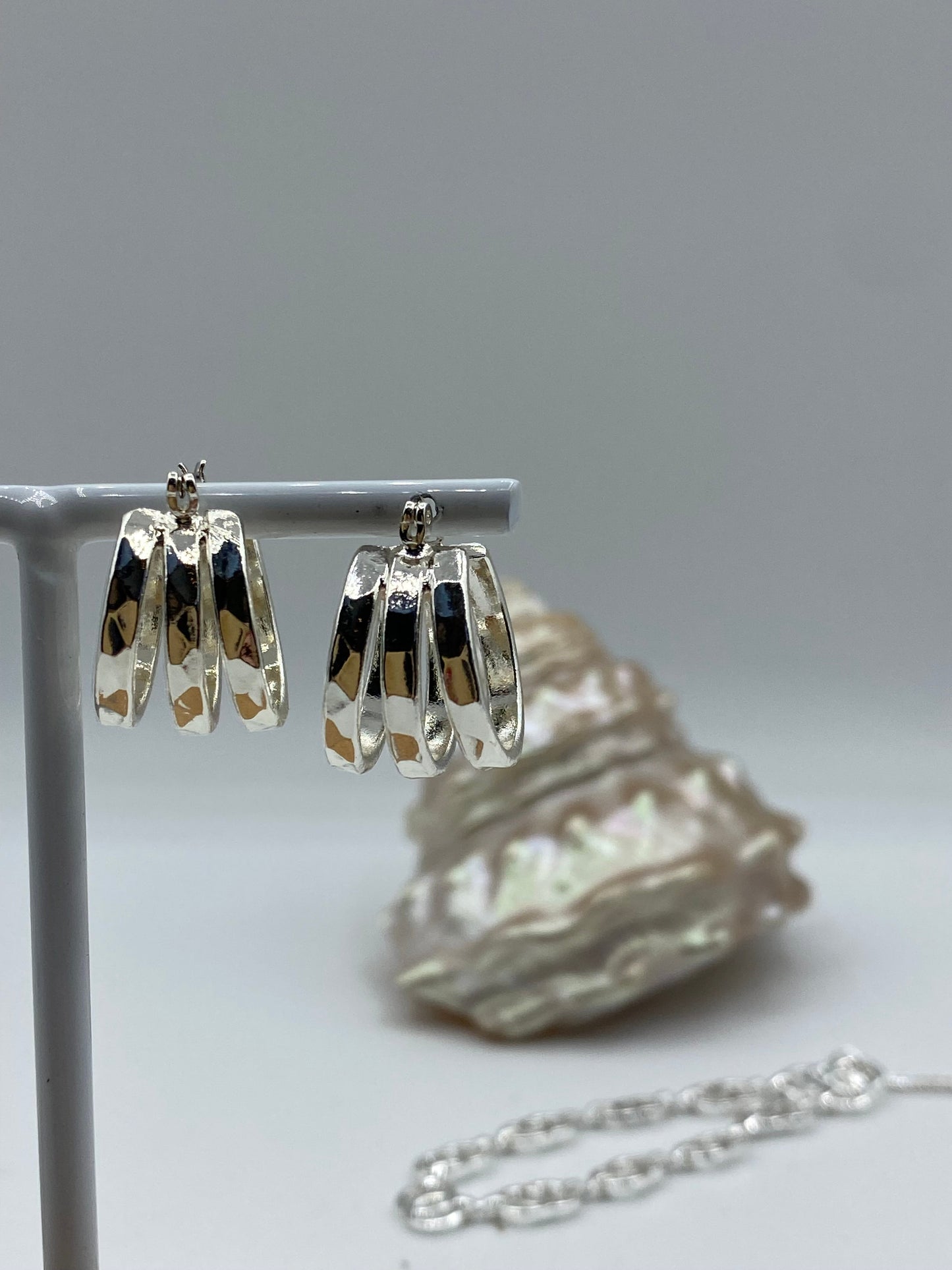 Silver Hoop Earring
