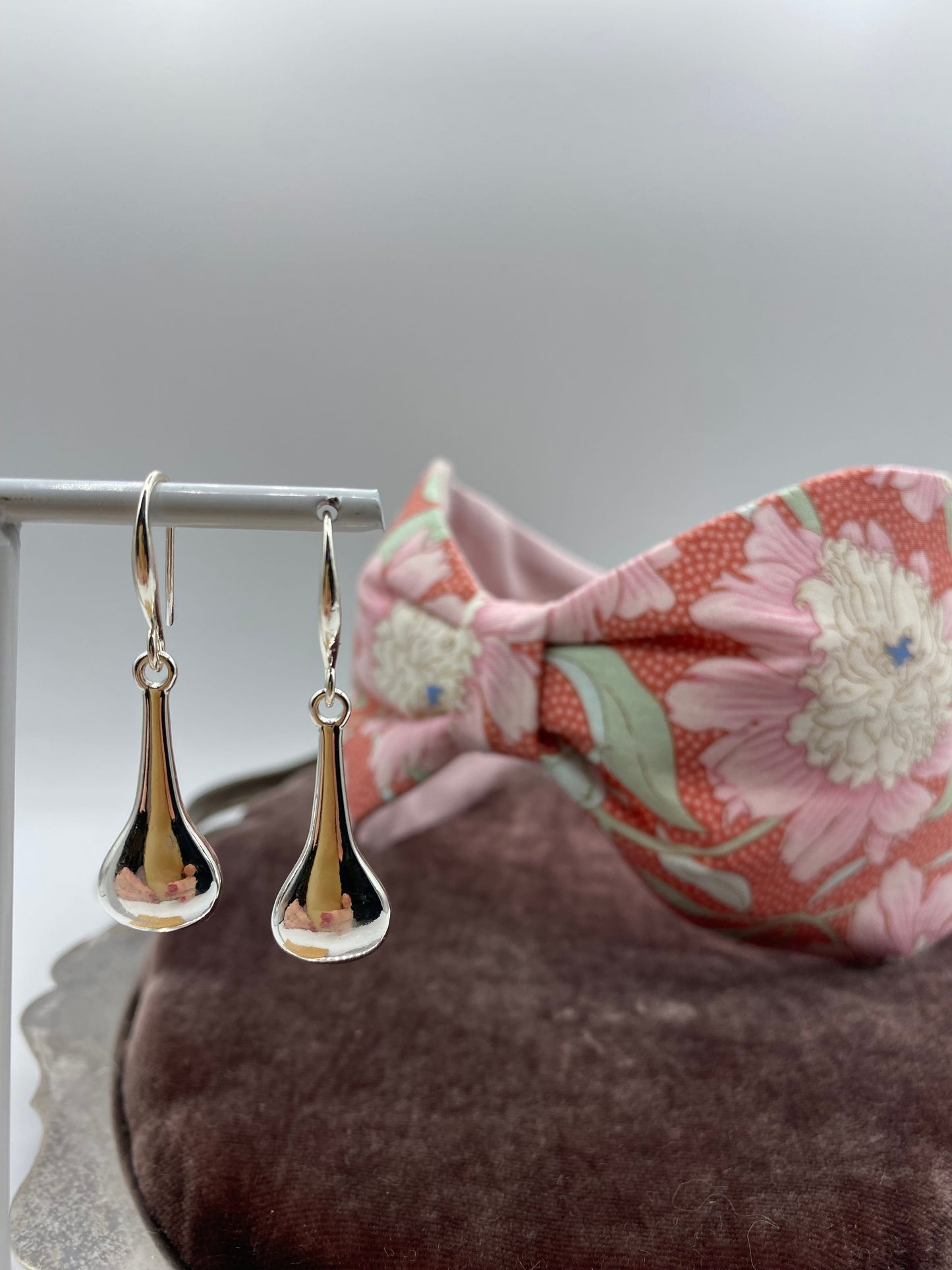 Silver Teardrop Earring